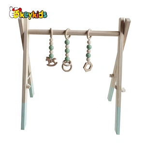 wholesale foldable wooden baby activity gym for indoor W08K178