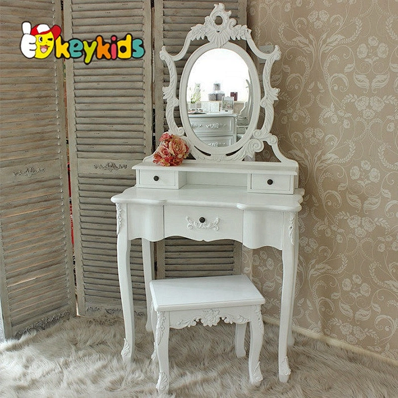 Modern White Wooden Vanity Table Wood Furniture W08H012