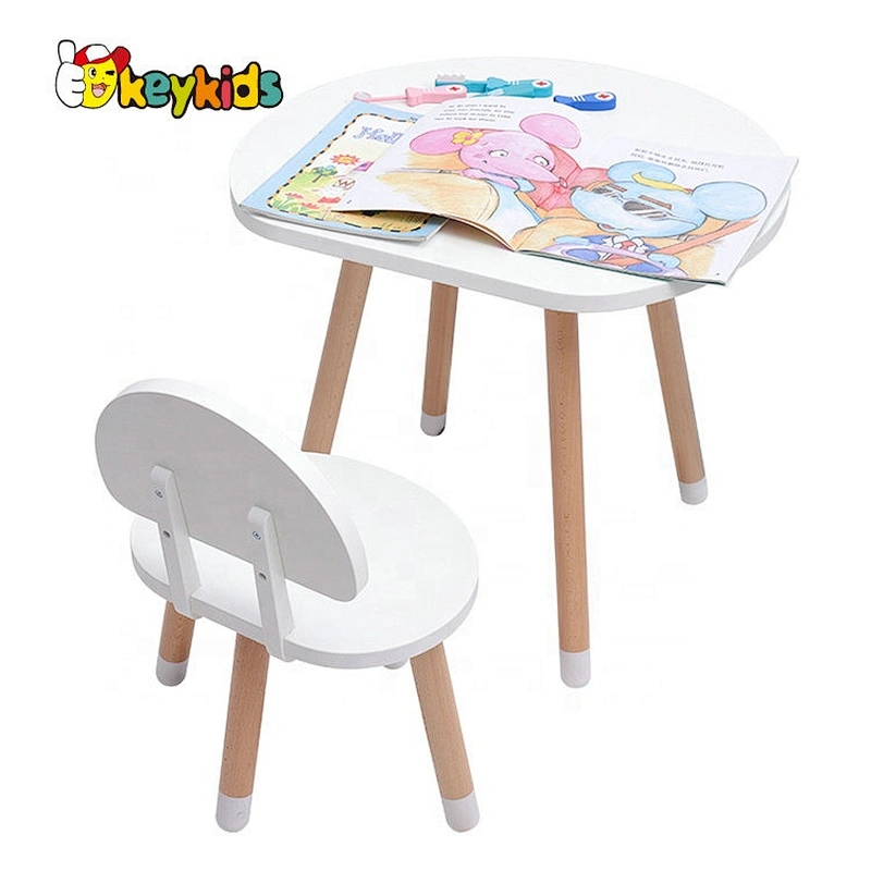 High Quality European Wooden Kids Eating Table And Chairs W08G272