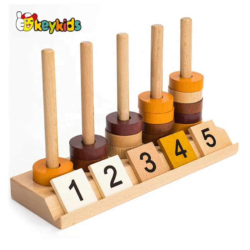 2019 New popular montessori counting wooden math toys for kids W13D223