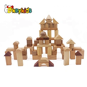 high quality 100PCS educational natural wooden blocks for children W13A157