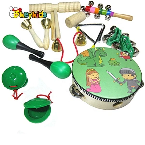 2021 New cute wooden instrument toy musical toy set for children  W07A206
