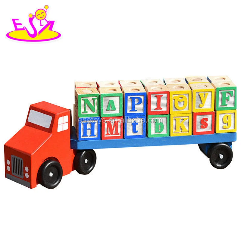 New hottest four in one educational toy wooden spin top for kids W01B077