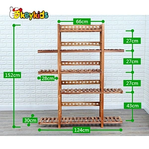wholesale white wooden flower holder for indoor outdoor W08H111B