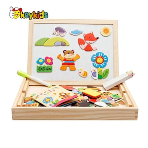 2021 New released educational wooden magnetic board for kids W12B137