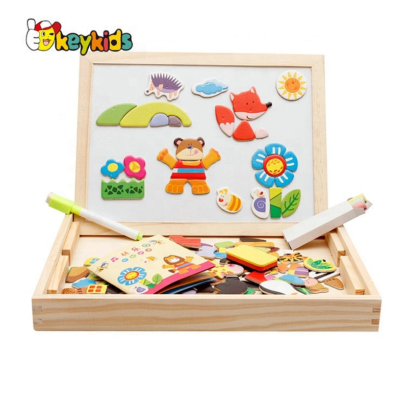2021 New released educational wooden magnetic board for kids W12B137