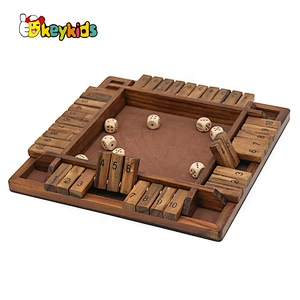 Wooden Children Board Game Shut The Box Dice Games For Kids W11A113