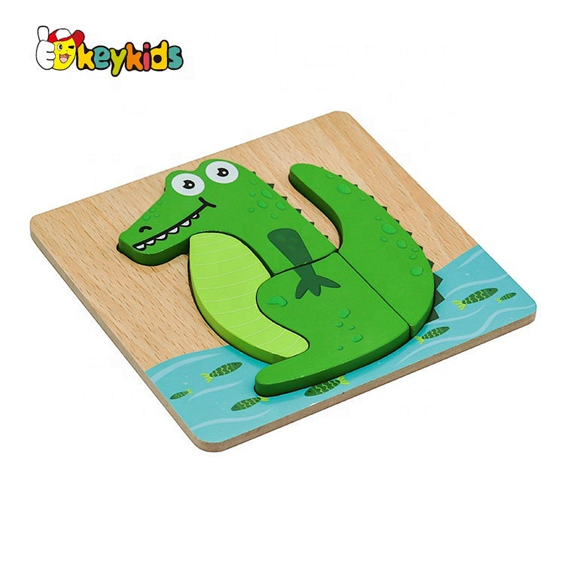 Customize lovely wooden crocodile creek puzzles for kids W14D142