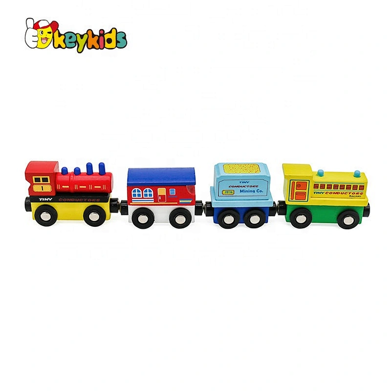 New hottest educational wooden magnetic train set for kids W04A480
