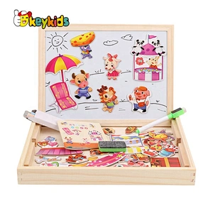 2021 New released educational wooden magnetic drawing board for children W12B133