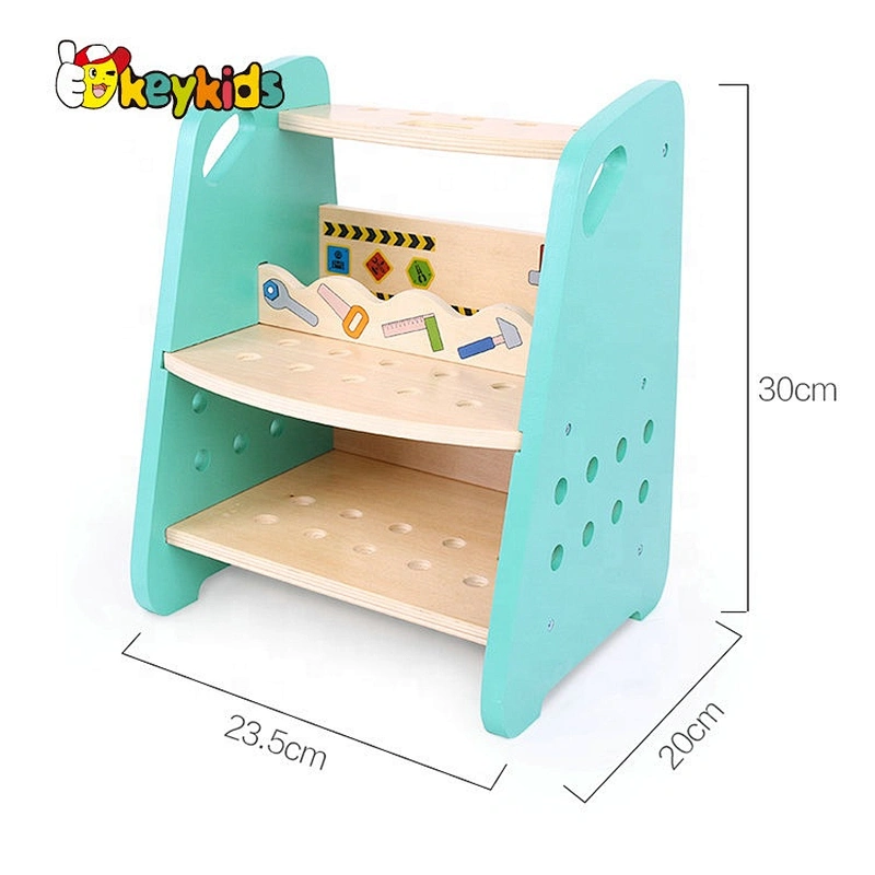 Top sale DIY working wooden kids tool bench for pretend play W03D120