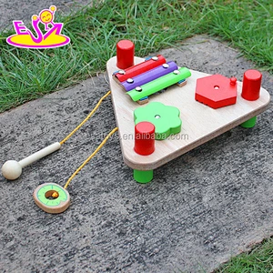 new design multi-functional wooden musical toys for toddlers W07A103