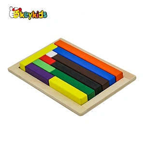 2021 Customize colorful wooden block building set for kids W14A257