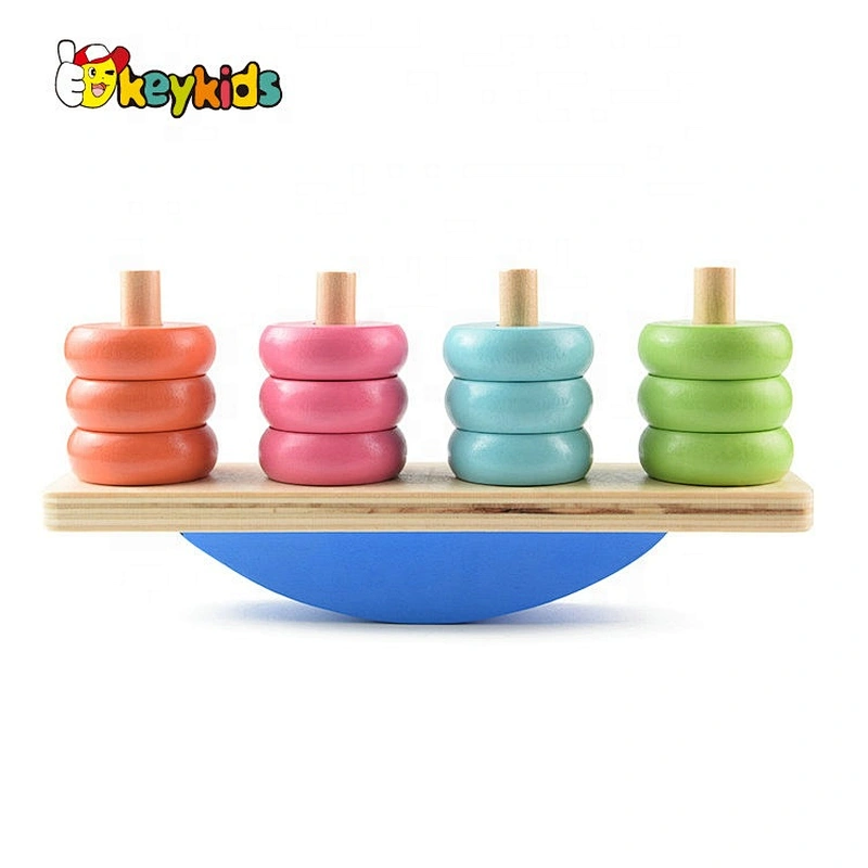 2020 New arrival kids wooden toy balance scale for preschool W11F088