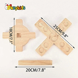 2021 New design fun wooden hook and ring toss battle game W01A423