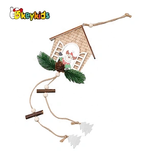 Cusstomize fairy wooden wall mounted christmas decorations for hanging W09D091