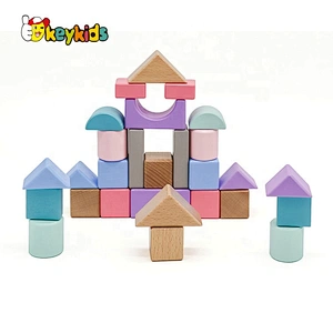 2019 Top sale 28 pieces children educational wooden building toys for wholesale W13A171