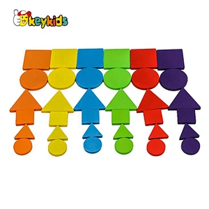 2021 Hot selling colored wooden kids learning color for education W14A247