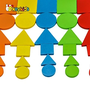2021 Hot selling colored wooden kids learning color for education W14A247