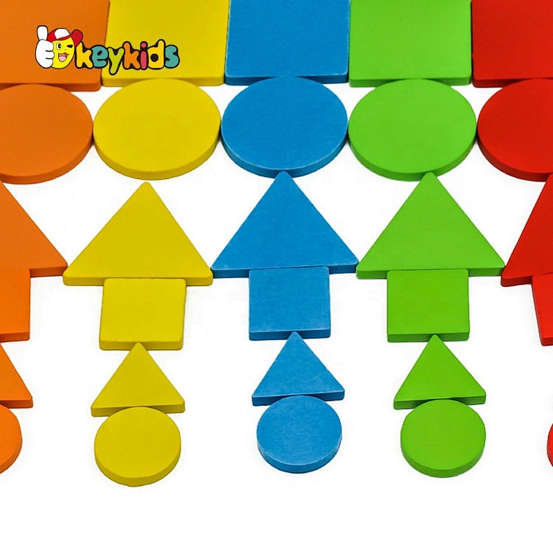 2021 Hot selling colored wooden kids learning color for education W14A247