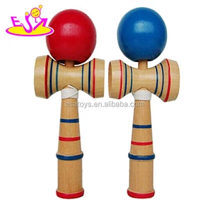Popular kendama with high quality,Colorful wooden kendama toy game of different size,wooden Kendama toy with 18*6*7cm W01A015
