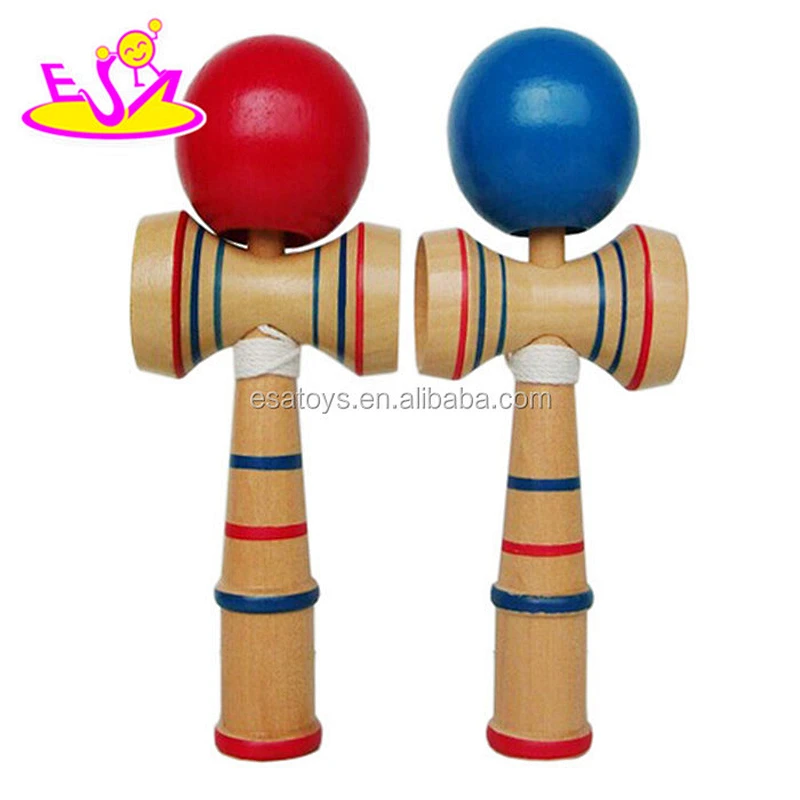 Popular kendama with high quality,Colorful wooden kendama toy game of different size,wooden Kendama toy with 18*6*7cm W01A015