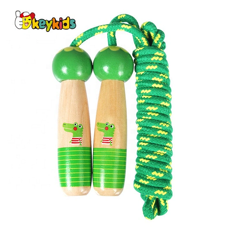 Customize heavy weighted wooden kids skipping rope for wholesale W01A372E