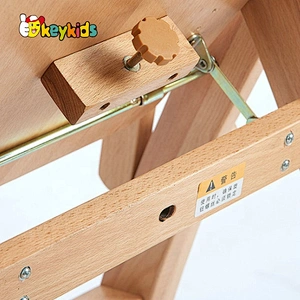 Custom adjustable wooden baby high chair for feeding W08F051