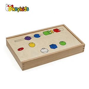 2020 Customize preschool wooden shape matching puzzle for children W12E044