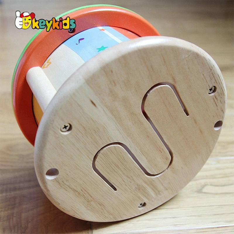 Creative Wooden Musical Toy Drum for preschool,Educational wooden toy musical instrument drum set W07J036