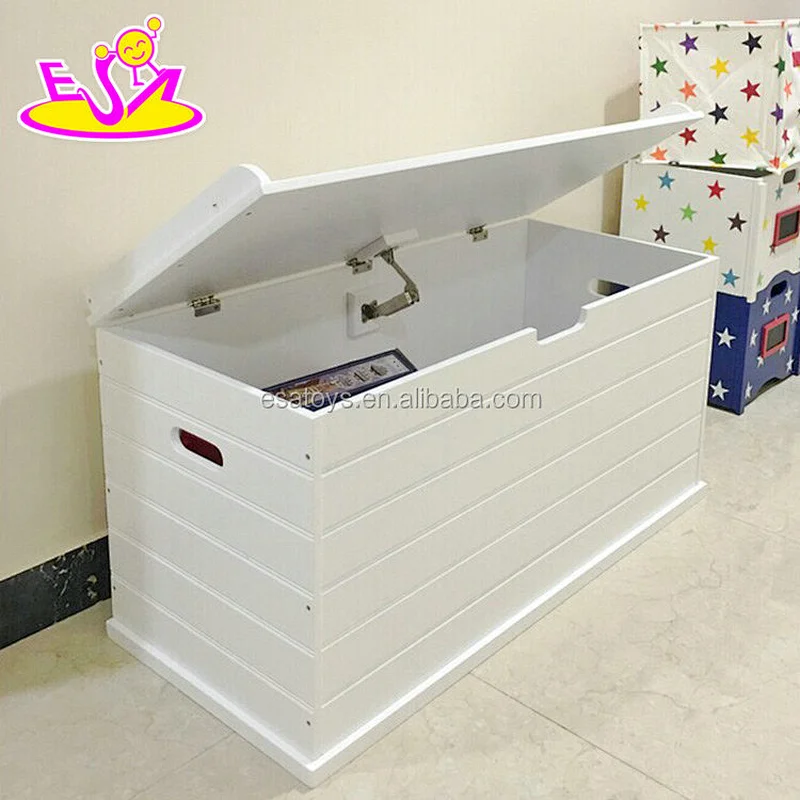 New design house organizer wooden corner toy storage with lid W08C248