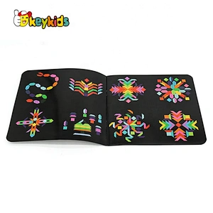 2021 Hot selling colored wooden shaped jigsaw puzzles for kids W14A255