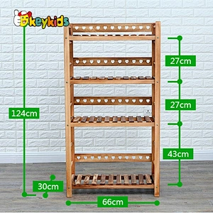 hihg quality white wooden flower pot stand for indoor outdoor W08H106B