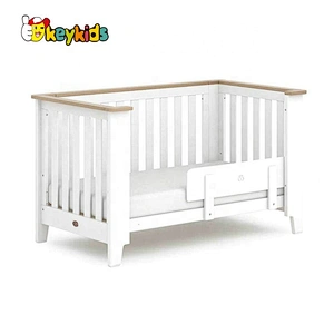 high quality white wooden baby playpen crib for wholesale W08E034