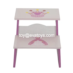 2021 New ariived wooden kids step stool for wholesale W08G307