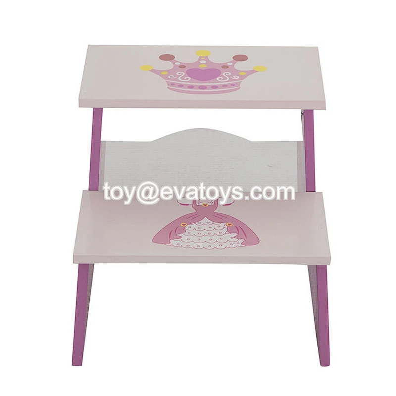 2021 New ariived wooden kids step stool for wholesale W08G307