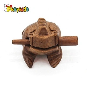 New items frog shaped wooden temple block instrument for wholesale W18A042