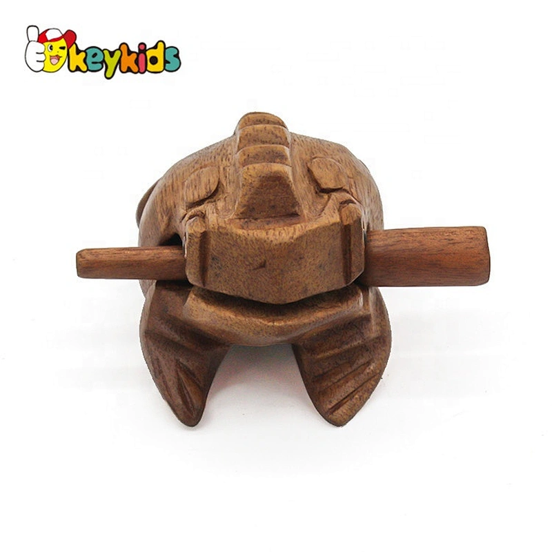 New items frog shaped wooden temple block instrument for wholesale W18A042