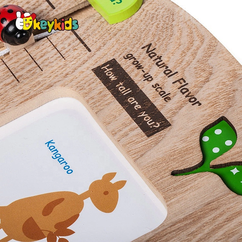 Home Decor children growth wooden wall ruler height chart for kids W09C010