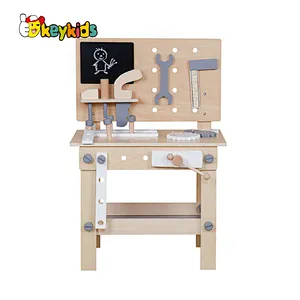 2021 New released black and decker wooden toy tool bench for kids W03D076E