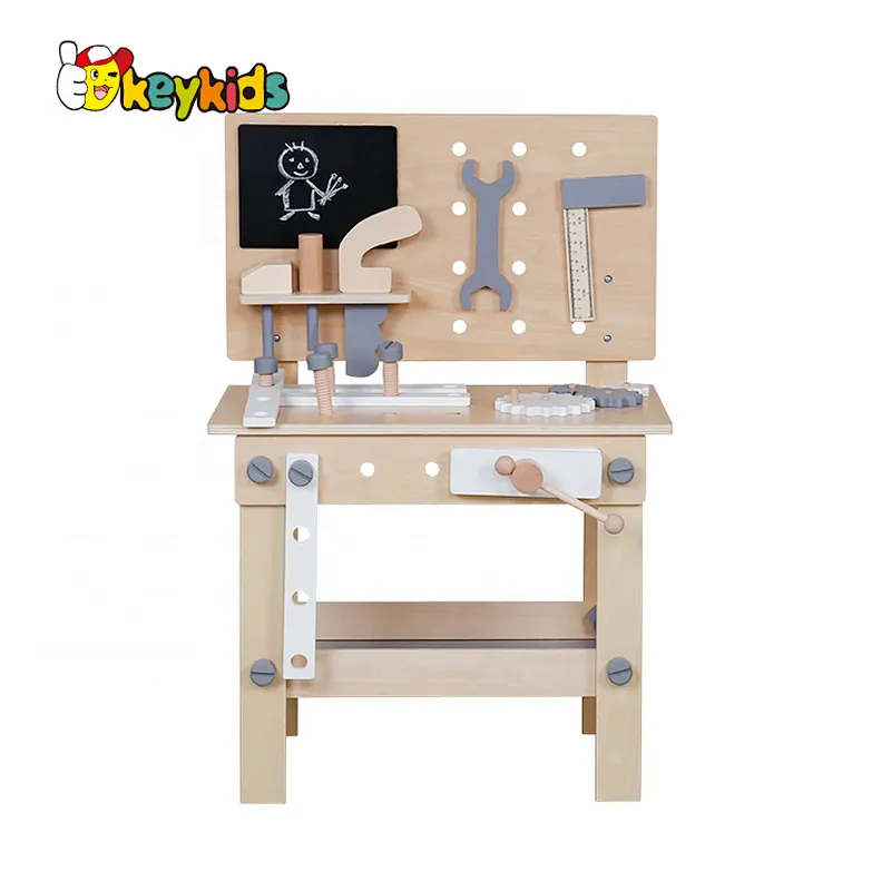 2021 New released black and decker wooden toy tool bench for kids W03D076E