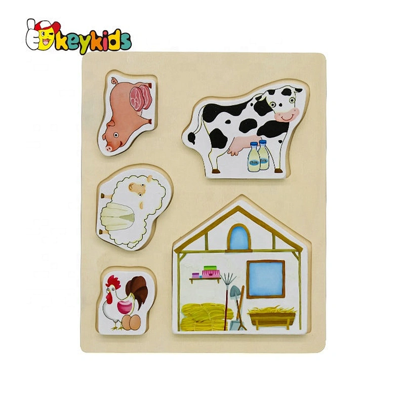 Hot sale early education wood puzzle game for children W14D077