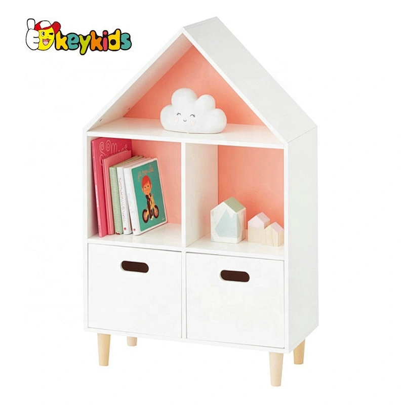 Customizable White Wooden Montessori Toy Organizer W08C299