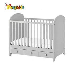 high quality mini wooden baby cribs with drawers W08E025