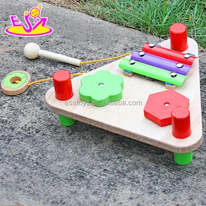 new design multi-functional wooden musical toys for toddlers W07A103