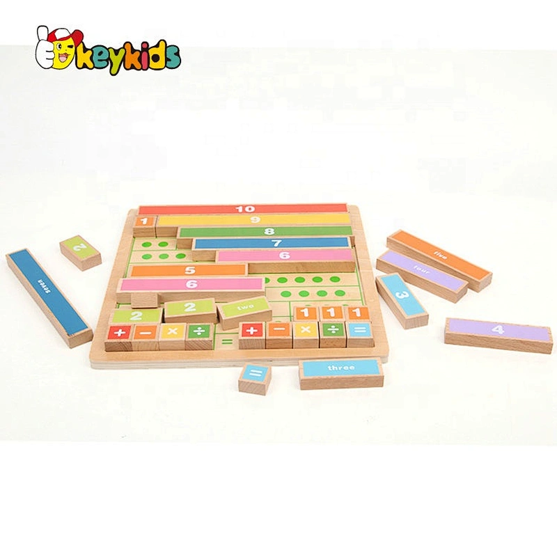 2019 New popular educational wooden math facts games for children W14A225