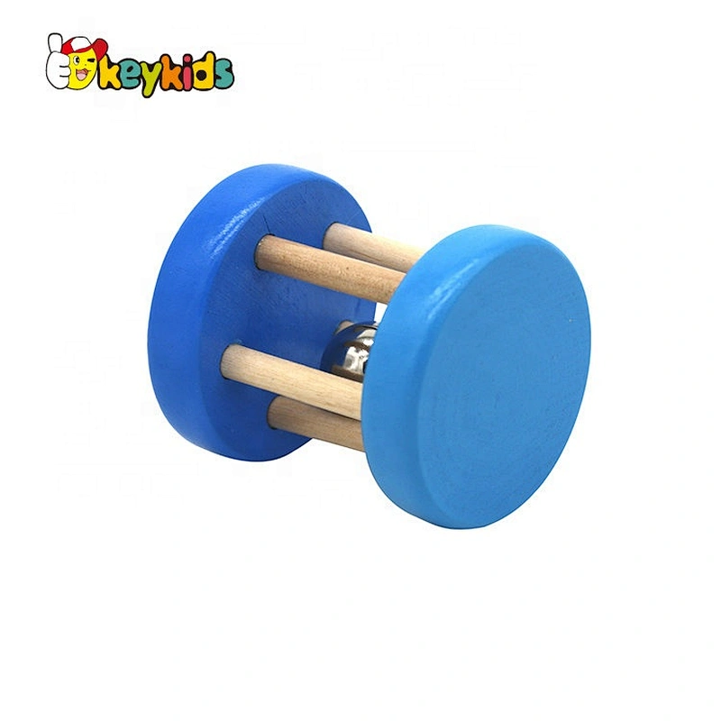 Eco-friendly Safety wooden baby rattle set for sale W08K304