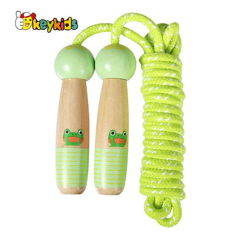Customize heavy weighted wooden kids skipping rope for wholesale W01A372E