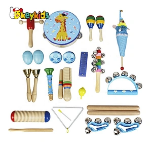 Wholesale 22 Pcs Wooden Activity Baby Drum Set W07A167