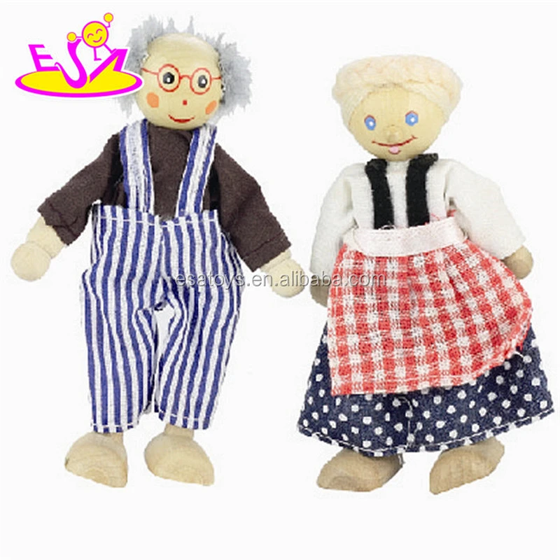 Custom kids funny wooden puppet toys for sale W06D013